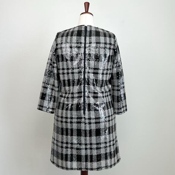 Draper James Plaid Sequin Crewneck Shift Dress NWT - Picture 8 of 11